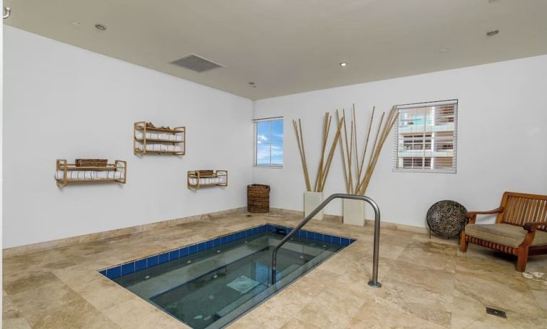 Indoor spa tub at The Atlantic Hotel & Spa.