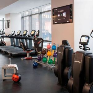 Fitness center available at Courtyard By Marriott New York Manhattan/Central Park.