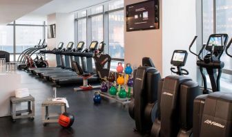 Fitness center available at Courtyard By Marriott New York Manhattan/Central Park.