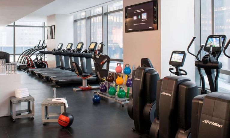 Fitness center available at Courtyard By Marriott New York Manhattan/Central Park.