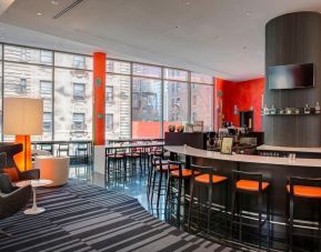 Hotel bar perfect for coworking at Courtyard By Marriott New York Manhattan/Central Park.