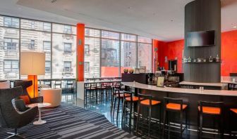 Hotel bar perfect for coworking at Courtyard By Marriott New York Manhattan/Central Park.