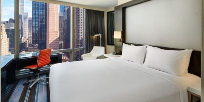 Day use room with work desk at Courtyard By Marriott New York Manhattan/Central Park.