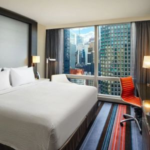 Day use room with work desk at Courtyard By Marriott New York Manhattan/Central Park.