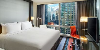 Day use room with work desk at Courtyard By Marriott New York Manhattan/Central Park.