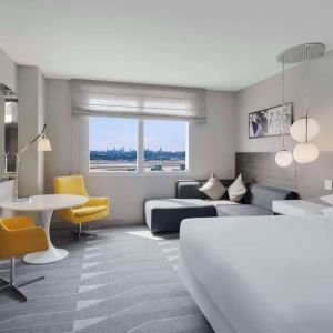 Day use room with  natural light at Hyatt Regency Los Angeles International Airport.