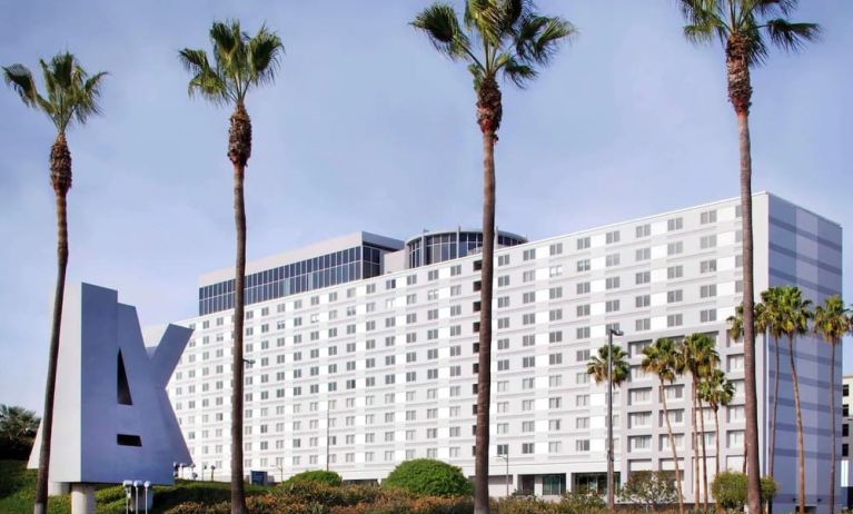 Hotel exterior at Hyatt Regency Los Angeles International Airport.