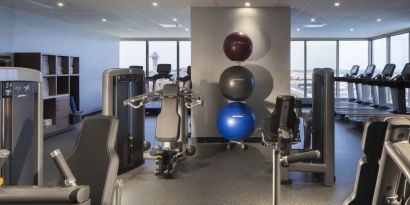 Fitness facility available at Hyatt Regency Los Angeles International Airport.