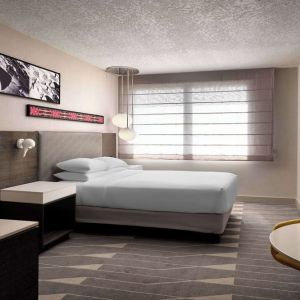 Day use room with  natural light at Hyatt Regency Los Angeles International Airport.