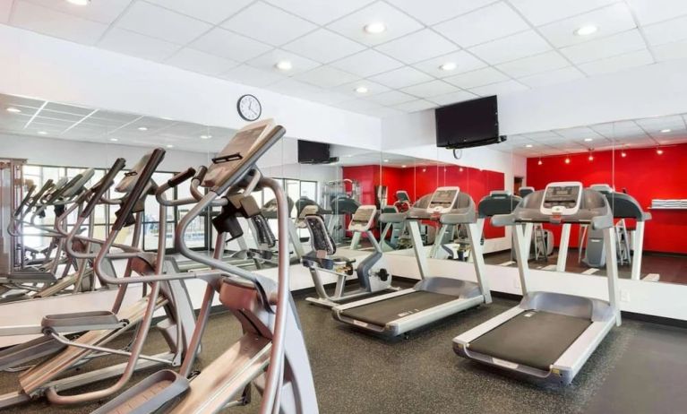 Fitness center available at Radisson Akron/Fairlawn.