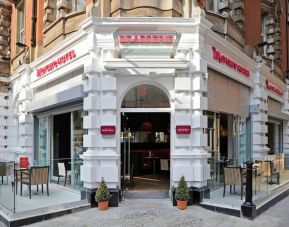 Hotel entrance at Mercure London Bloomsbury.