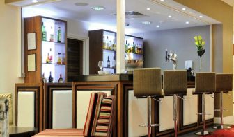 Hotel bar at Mercure London Bloomsbury.