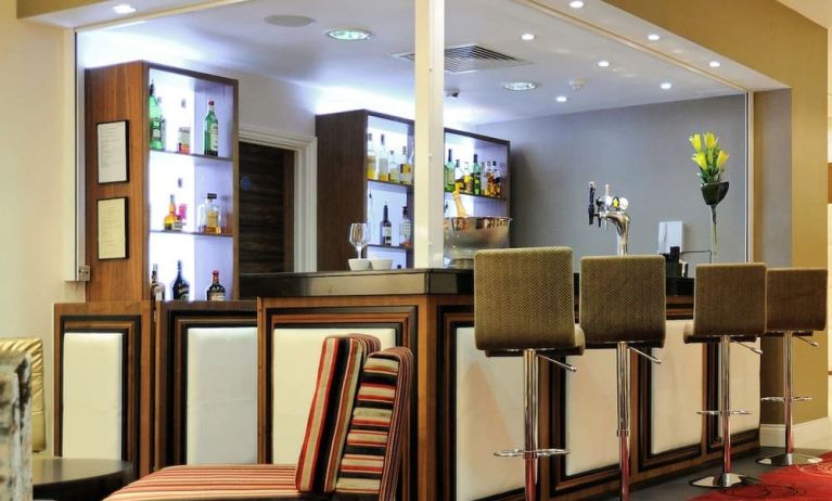 Hotel bar at Mercure London Bloomsbury.