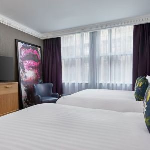 Day use twin room at NYX Hotel London Holborn By Leonardo.