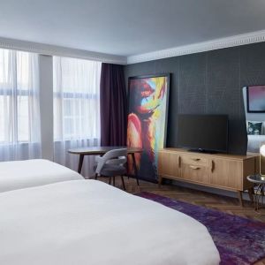 Day use twin room at NYX Hotel London Holborn By Leonardo.