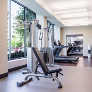 Fitness center available at Capital Hilton.