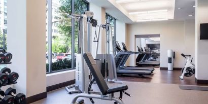 Fitness center available at Capital Hilton.