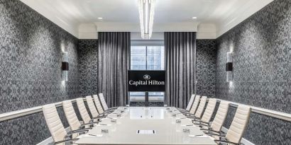 Professional meeting room at Capital Hilton.