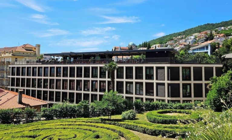 Hotel garden at Keight Hotel Opatija.