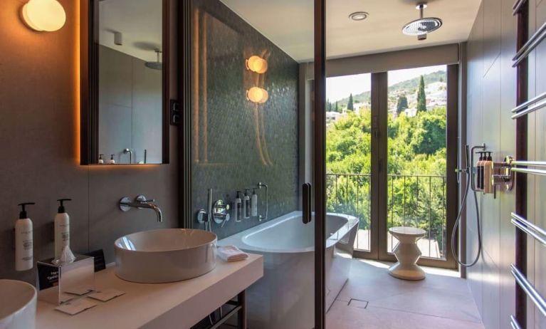 Guest bathroom at Keight Hotel Opatija.