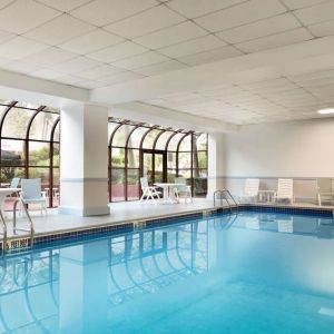 Indoor pool at Hampton Inn New York - LaGuardia Airport.