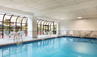 Indoor pool at Hampton Inn New York - LaGuardia Airport.