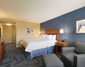 Comfortable king room at Hampton Inn New York - LaGuardia Airport.