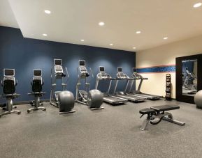 Fitness center at Hampton Inn New York - LaGuardia Airport.