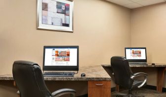 Business center at Hampton Inn New York - LaGuardia Airport.