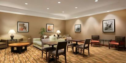 Dining area at Hampton Inn New York - LaGuardia Airport.