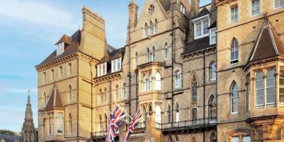 Hotel parking at The Randolph Hotel Oxford.