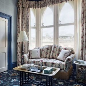 Lounge seating at The Randolph Hotel Oxford.