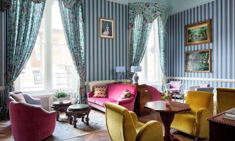 lounge area at The Randolph Hotel Oxford.