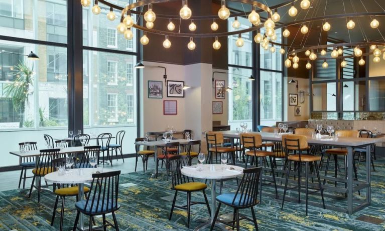 Dining area at Leonardo Royal Hotel London Tower Bridge.