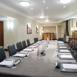 Professional meeting room at Leonardo Royal Hotel London City.