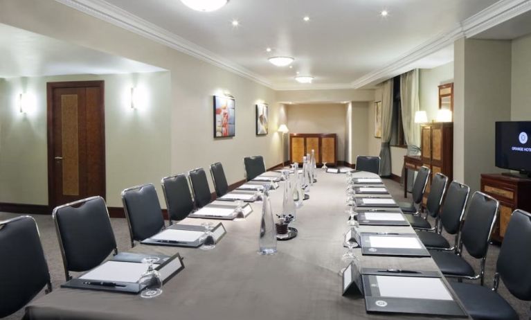 Professional meeting room at Leonardo Royal Hotel London City.