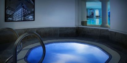 Hot tub at Leonardo Royal Hotel London City.