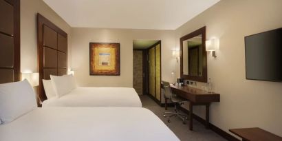 Day use twin room at Leonardo Royal St Paul's Hotel.