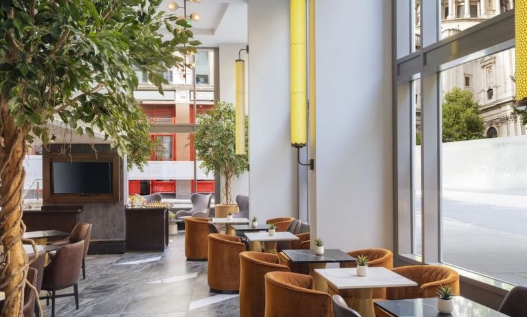 Dining area at Leonardo Royal St Paul's Hotel.