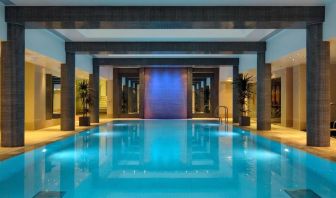 Relaxed interior heated pool at Leonardo Royal St Paul's Hotel.