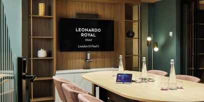 Meeting room at Leonardo Royal St Paul's Hotel.