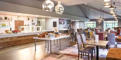 Dining area at Novotel Manchester West.