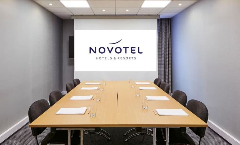 Professional meeting room at Novotel Manchester West.