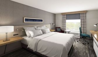 Day use room with natural light at Hilton Garden Inn Queens/JFK Airport.