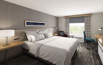 Day use room with natural light at Hilton Garden Inn Queens/JFK Airport.