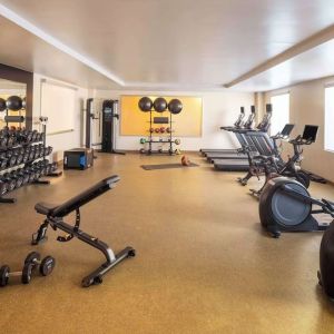 Fitness center available at Hilton Garden Inn Queens/JFK Airport.