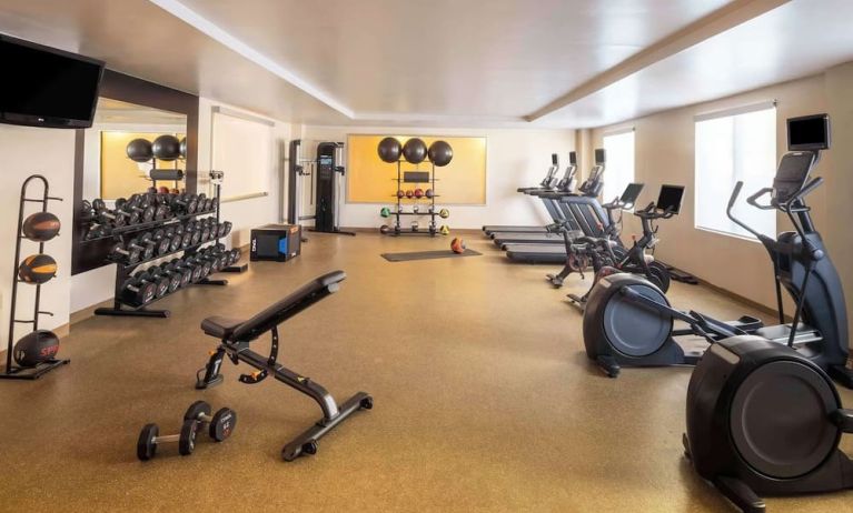 Fitness center available at Hilton Garden Inn Queens/JFK Airport.