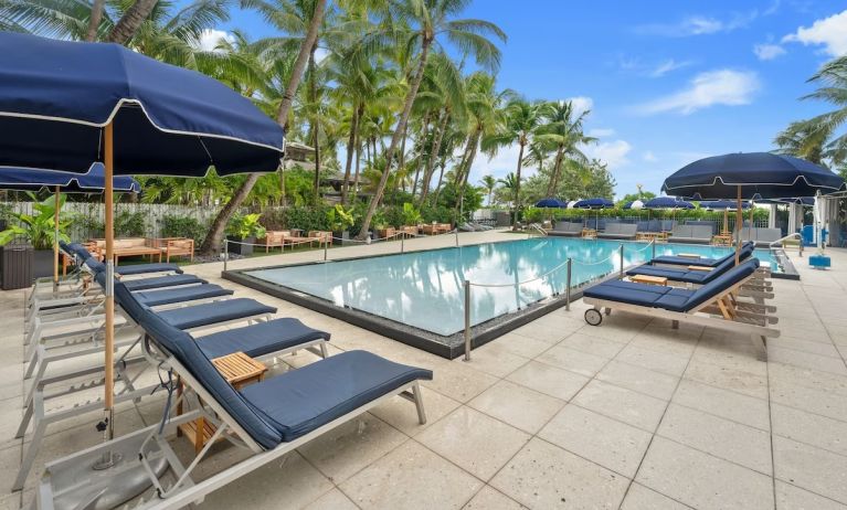 Pool loungers available at The Sagamore Hotel South Beach.