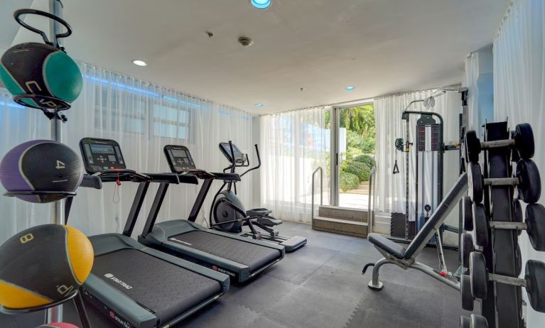 Fitness center available at The Sagamore Hotel South Beach.