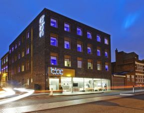 Hotel exterior at Bloc Hotel Birmingham.